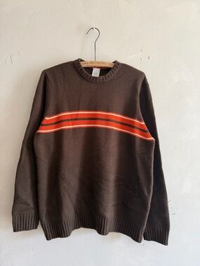 VTG Old Navy 00s Stripe Knit Sweater pullover knit Surf Skate Grunge  Y2K